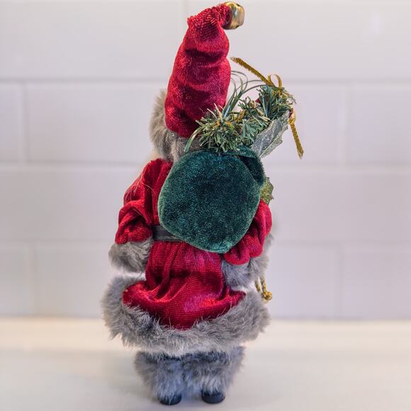 Adorable Vintage Rustic Mountain Man Santa Claus Ornament/TableTop-Standing-10”H - Picture 4 of 8